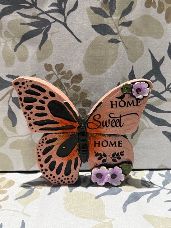 Other - Home Sweet Home Pink Butterfly Decor